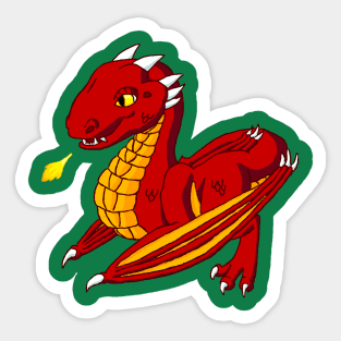 Baby Wyvern - Fire Sticker